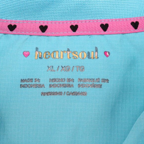 HeartSoul Unisex Size XL Light Blue Scrub Top & Bottoms Set/Lot Medical Nurse - Picture 13 of 16